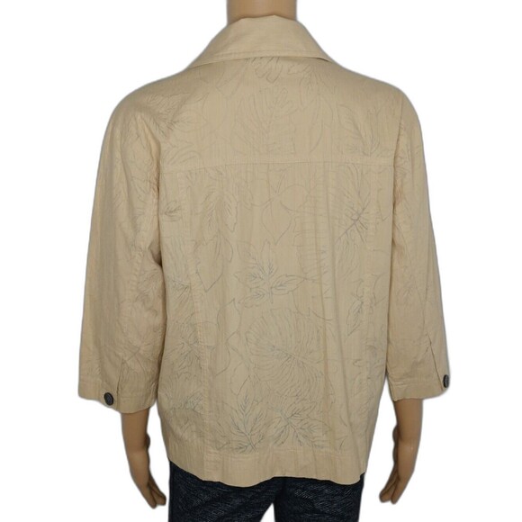 Karen Scott Sport Medium Women's Button Up Casual Cotton Blend Top - Picture 2 of 5